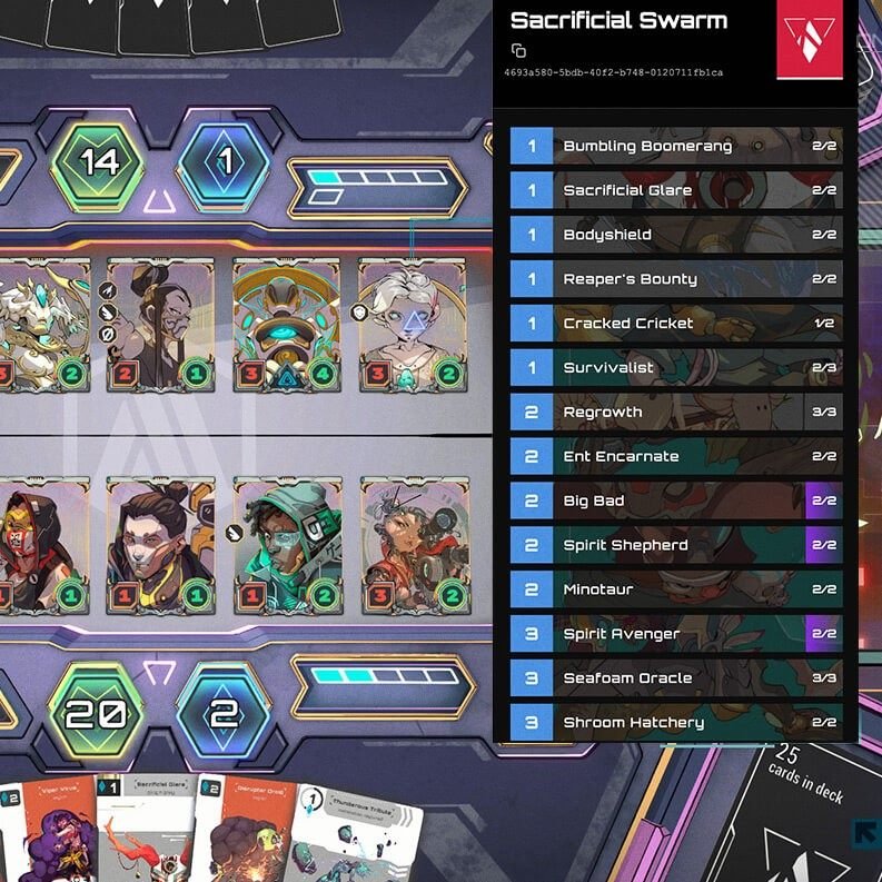 The Lost Glitches deck tracker extension on a Twitch stream